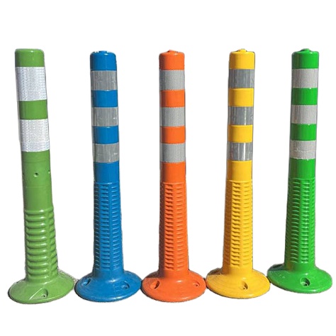 Aviso de segurança rodoviária ao ar livre de 75 cm Pólvora de aviso de trânsito de plástico PU durável 13