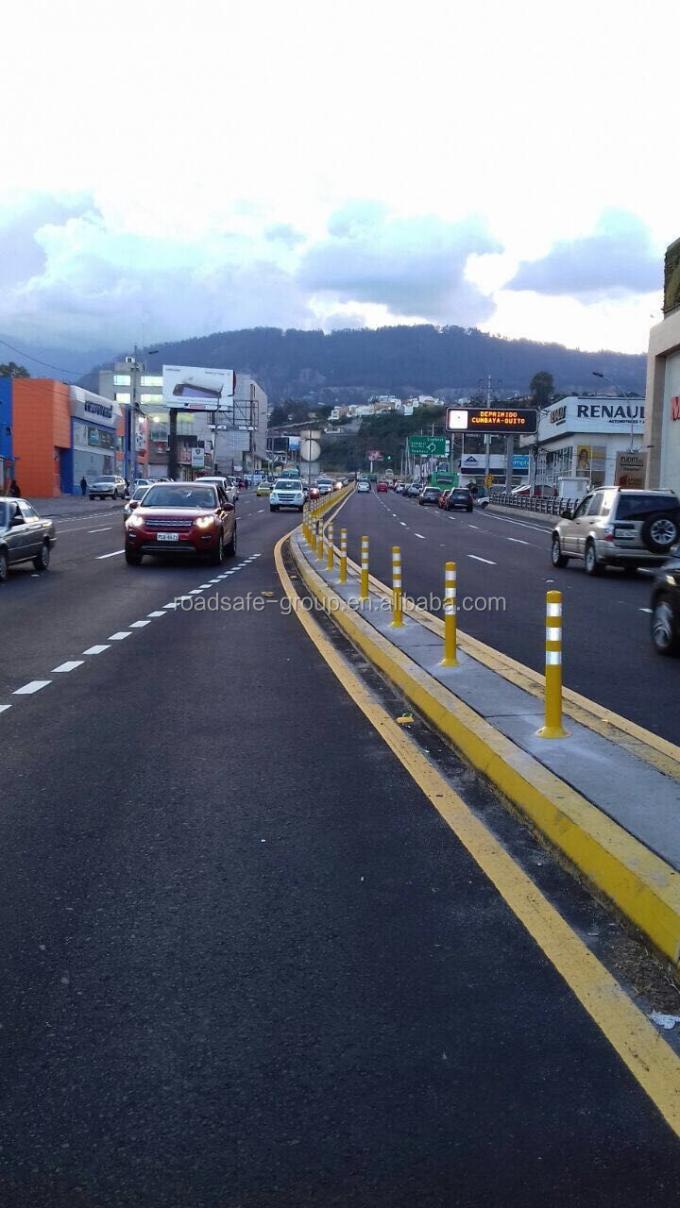Aviso de segurança rodoviária ao ar livre de 75 cm Pólvora de aviso de trânsito de plástico PU durável 18