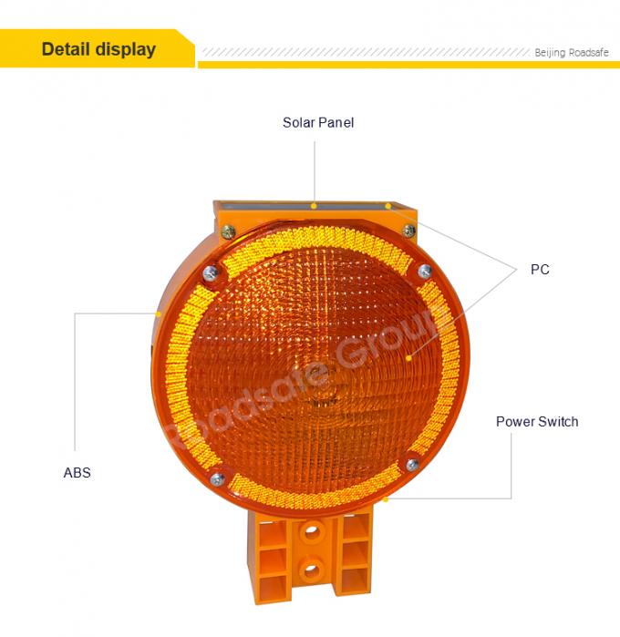Aviso de seguran&ccedil;a rodovi&aacute;ria ao ar livre de 75 cm P&oacute;lvora de aviso de tr&acirc;nsito de pl&aacute;stico PU dur&aacute;vel 19