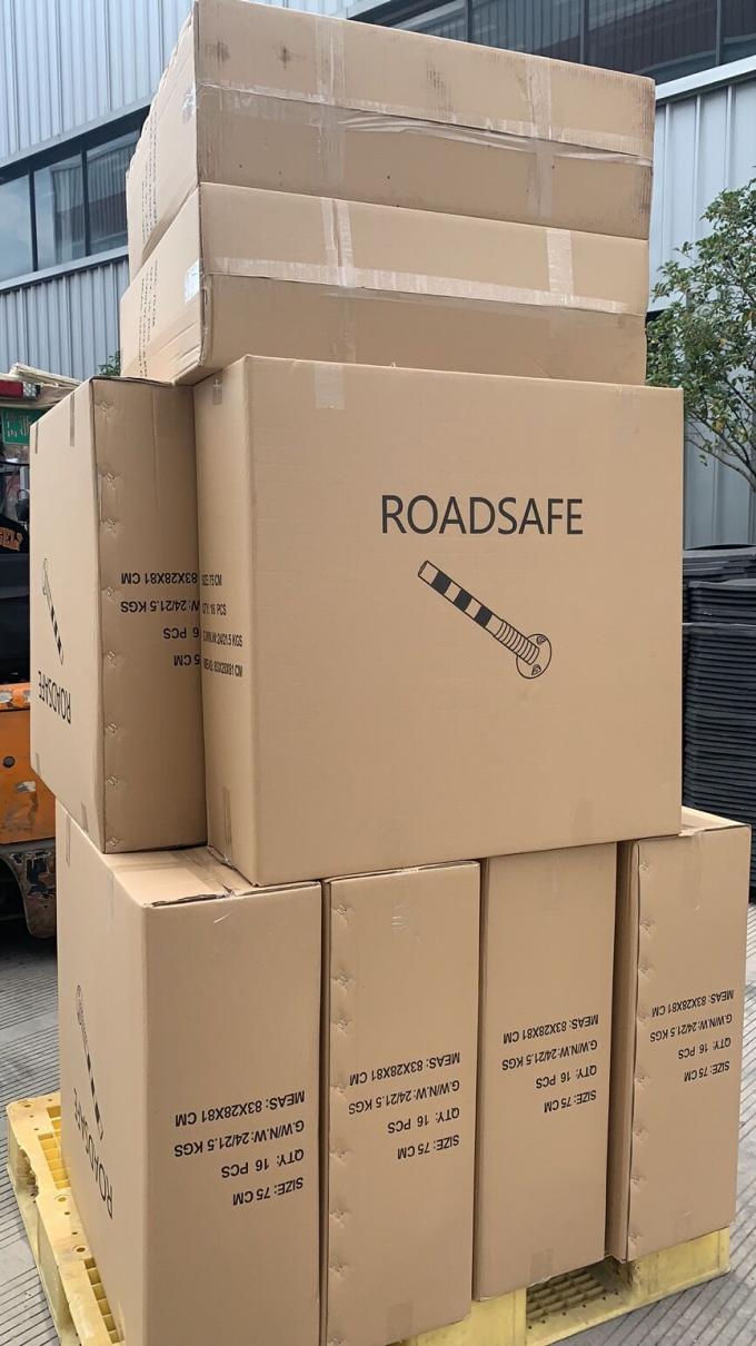 Aviso de seguran&ccedil;a rodovi&aacute;ria ao ar livre de 75 cm P&oacute;lvora de aviso de tr&acirc;nsito de pl&aacute;stico PU dur&aacute;vel 20