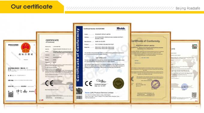 Aviso de seguran&ccedil;a rodovi&aacute;ria ao ar livre de 75 cm P&oacute;lvora de aviso de tr&acirc;nsito de pl&aacute;stico PU dur&aacute;vel 24