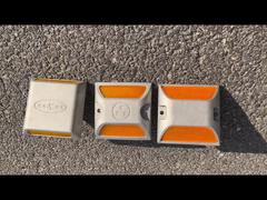 Tachão de alumínio Marcador de pavimento elevado Alta visibilidade